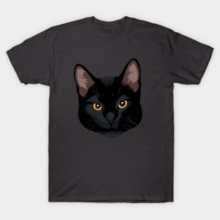 Cute Black Cat T-Shirt